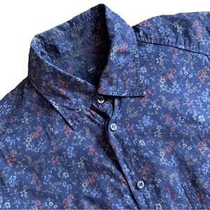 Zegna Sport Floral Long Sleeve Button Up Shirt Size Large